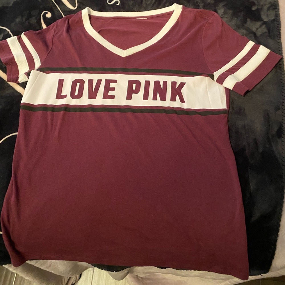 PINK Victoria’s Secret V neck T-Shirt